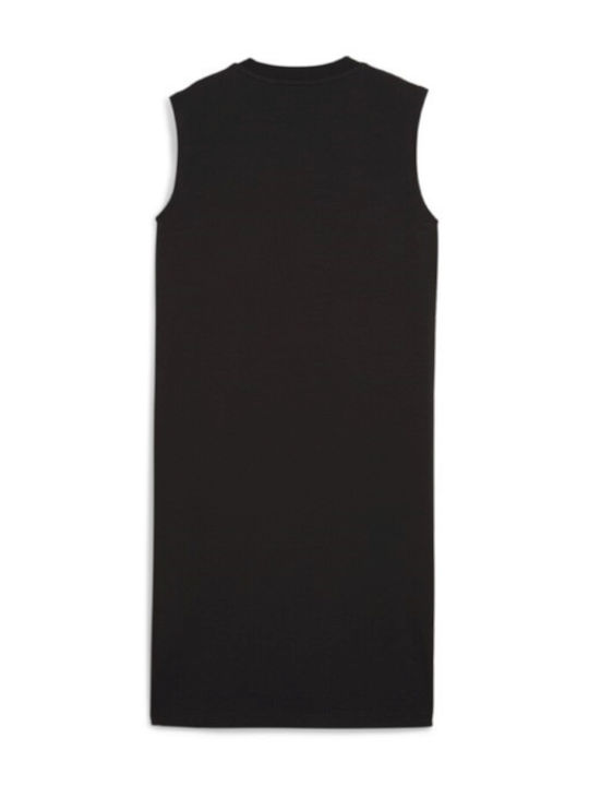 Rochie De Vară Mini Sport Fără Mâneci Neagră