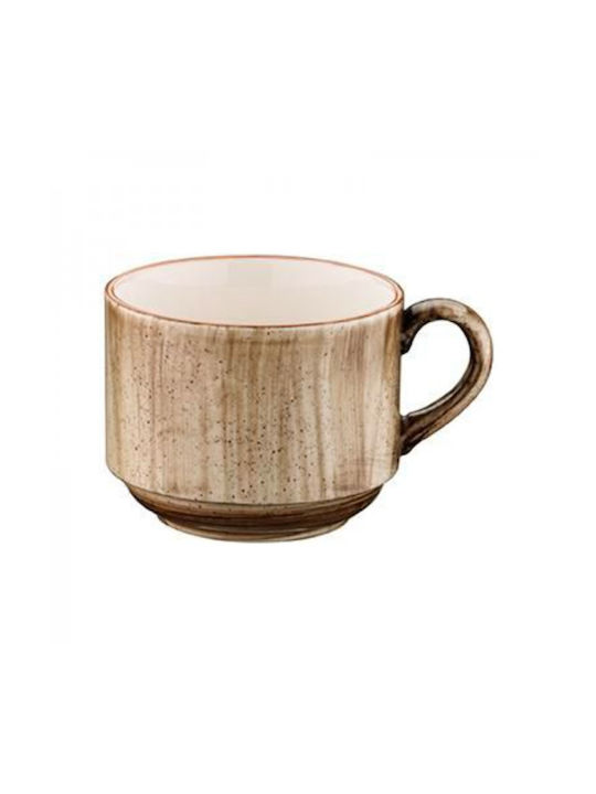 Bonna Φλιτζάνι Cappuccino από Πορσελάνη Καφέ 180ml