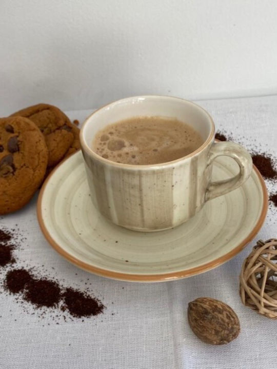 Bonna Φλιτζάνι Cappuccino από Πορσελάνη Καφέ 180ml