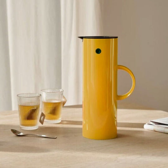 Stelton Κανάτα Θερμός Γυάλινο 1lt Κίτρινο