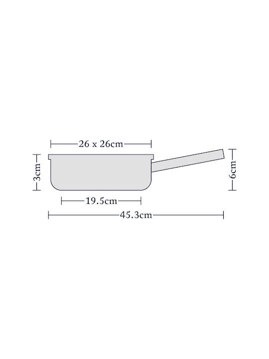 Horwood Grătar din Aluminiu cu Strat Antiaderent 26cm