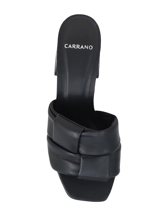 152260-cab09 Mestico Mule Carrano - Schwarz - Leder
