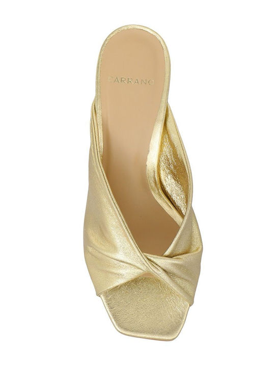 322002h-cab04 Crack Mule Carrano - Gold - Leder
