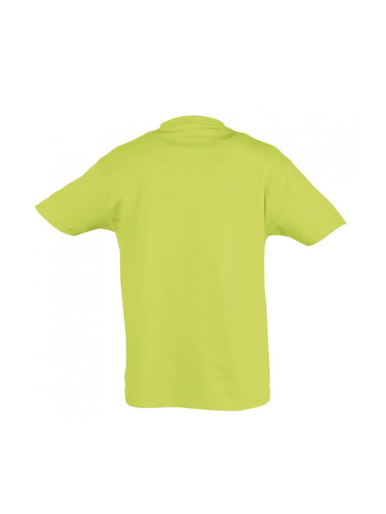 Kids T-shirt Apple Green Daddy Is My Super Hero