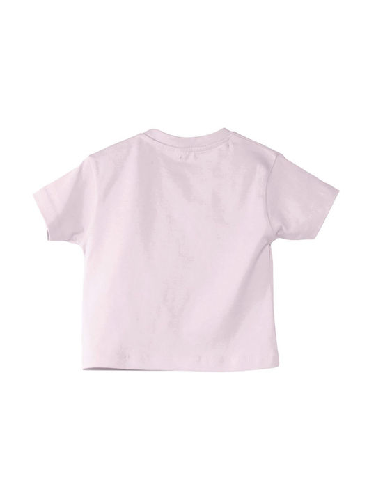 Kinder-T-Shirt Baby-Rosa Daddy Is My Superhero, Newborn