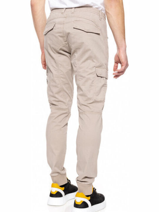 Splendid Παντελονι Ανδρικο Cargo Με Λαστιχο Beige 51-241-013