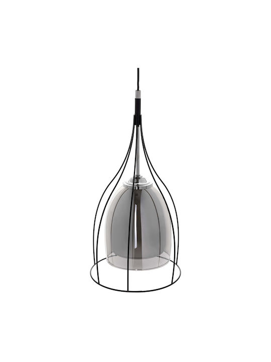 Adviti Lustră Negru cu Dulie E27 85cm.