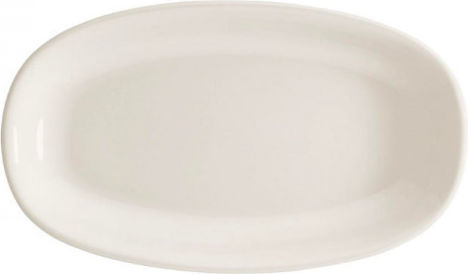 Bonna Platou de Servire Oval din Porțelan Albă 24x14buc 1buc