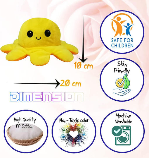 Плюшено Reversible Octopus Октопод на емоциите 20 см.