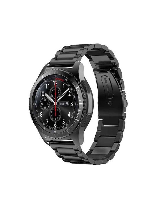 Edman 3z brățară de schimb pentru Samsung Watch Active, 20mm, universal, negru