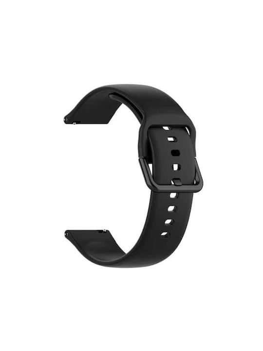Compatible Edman Strap Samsung Galaxy Watch Active 1/2/3, 20mm, L, Black