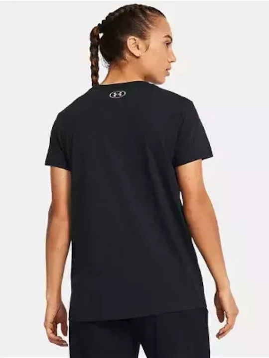 Under Armour Γυναικείο T-shirt Μαύρο