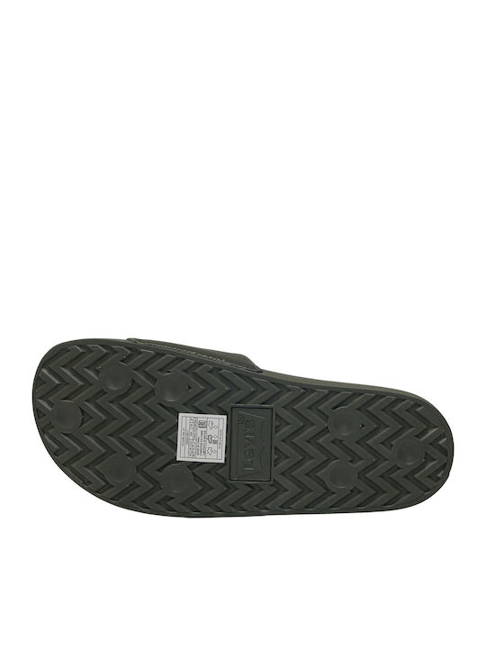 Levi's Ανδρικές Σαγιονάρες Χακί Καουτσούκ - 231548-011