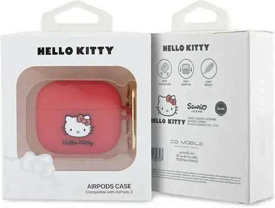Hello Kitty Θήκη Σιλικόνης σε Κόκκινο χρώμα για Apple AirPods 3