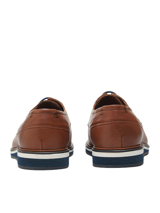 Antonio Men's Lace-Up Shoes Tan Leather - 60-004