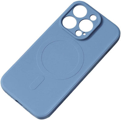 HQWear Umschlag Rückseite Silikon 2mm Blau (iPhone 15 Plus)