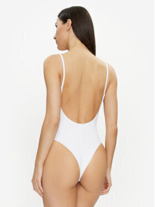 Бански костюм Guess E4gj03 Mc040 Бял бански костюм Guess
