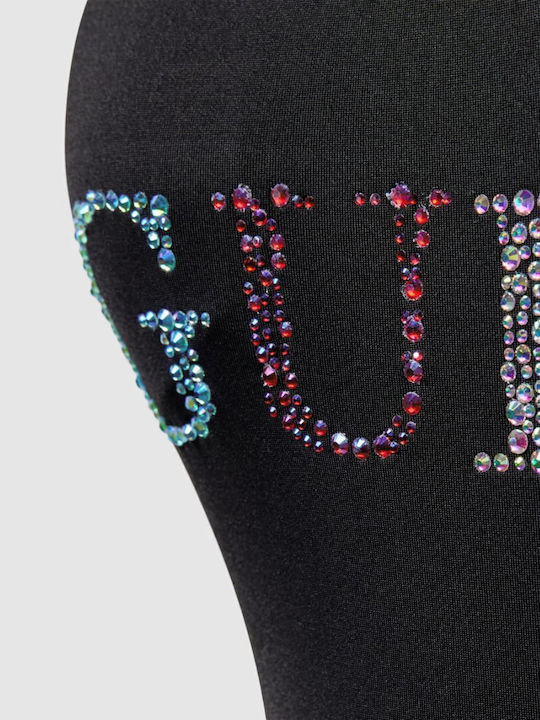 Дамски цял бански костюм Guess Logo Strass E4gj10mc040 Jblk Черен