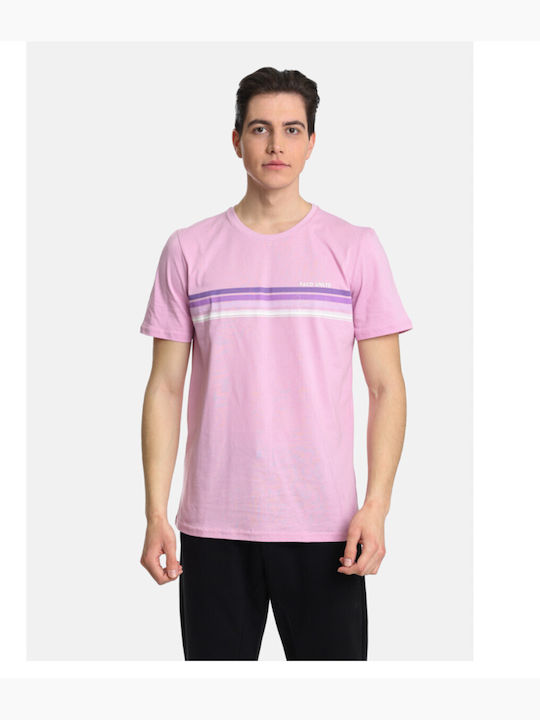 Paco & Co Herren T-Shirt Kurzarm Pink