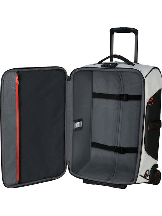 Samsonite Ecodiver Duffle Wheels Cabin Fabric Suitcase Cloud White With 2 Wheels Height 55cm