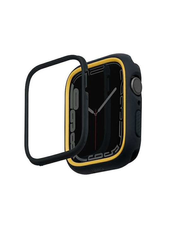 Uniq Silicone Case Midnight-Mustard for Apple Watch Series 4/5/6/7/8/SE, 40/41mm