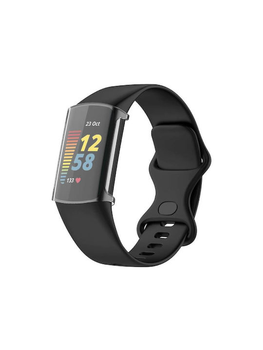 Edman Θήκη Σιλικόνης σε Διάφανο χρώμα για το Fitbit Charge 5