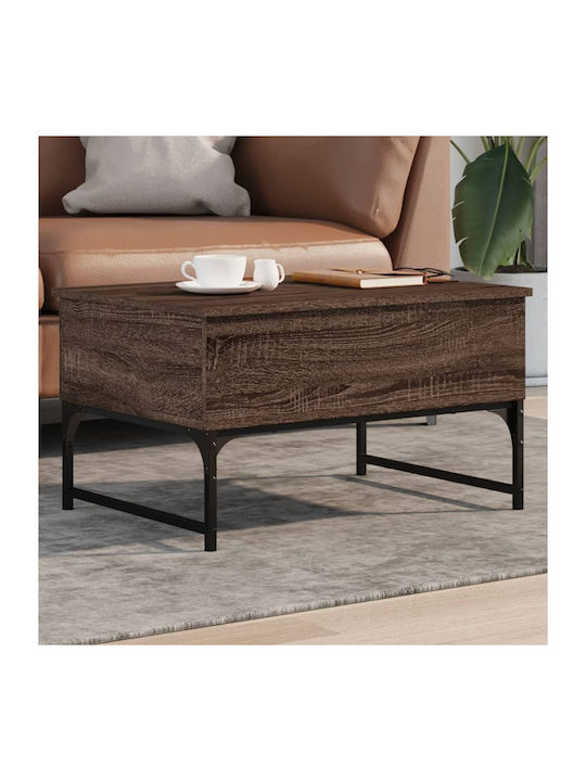 Rectangular Coffee Table Wooden with Butler Brown Oak L70xW50xH40cm.