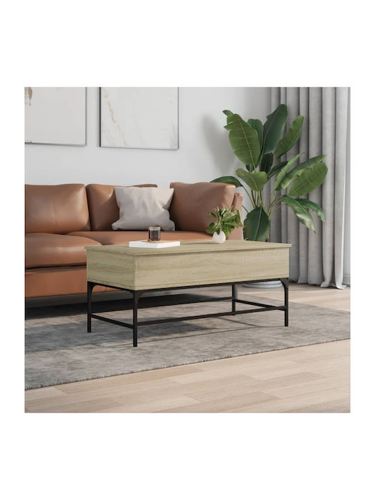 Rectangular Coffee Table with Waiter Coffee L100xW50xH45cm