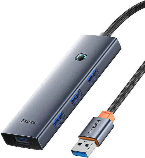 Baseus Ultrajoy Series Lite USB 3.0 4 Port Hub with USB-A Connection White
