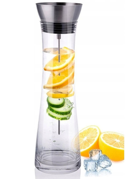 Alpina Appliances Glass Decanter 34.5cm with Stopper Yellow 1100ml