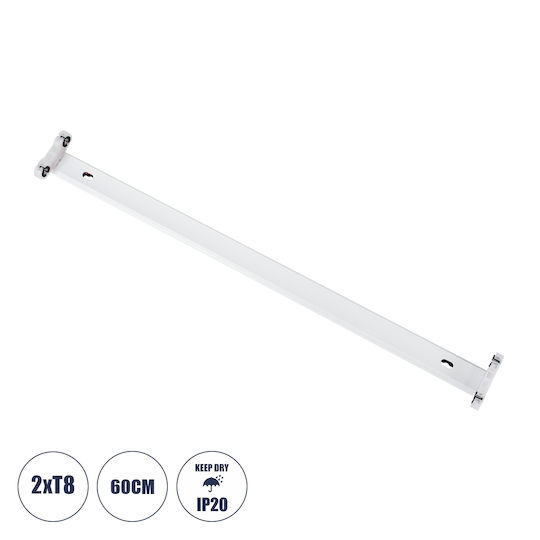 GloboStar Corp de iluminat Cu un singur capăt cu LED Integrat 60buc