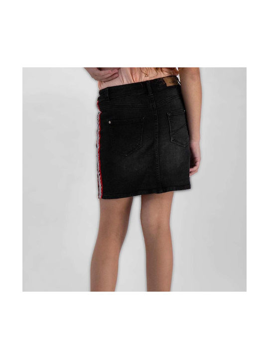 Garcia Jeans Kids Denim Skirt Black