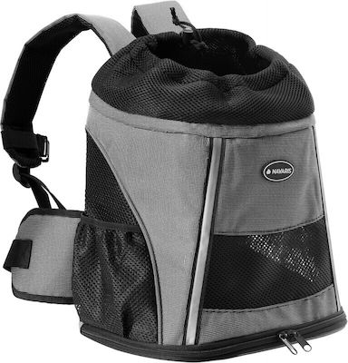 Navaris Rucksack für Hunde / Katzen bis 10kg Gray L37xB33xH24cm.