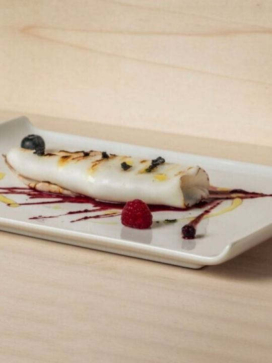 Soler Hispania Serving Platter Rectangular made of Porcelain White 30x15cm