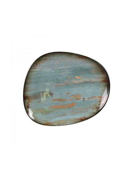 Bonna Platou de Servire Oval din Porțelan Multicoloră 24x19.5buc 1buc