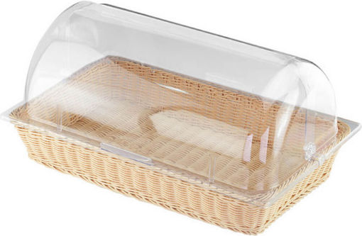 Stalgast Bread Basket with Lid Plastic Transparent 53x32.5x9cm Stalgast Bread Basket with Lid Plastic Transparent 53x32.5x9cm