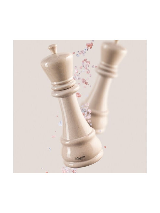 Bisetti Icon King Set Manual Râșnițe Condimente din Lemn în Culoare Alb 23cm 1buc
