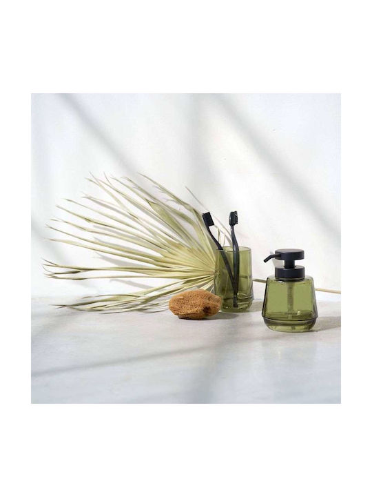 Sealskin Mood Bathroom Accessory Set Glass Green