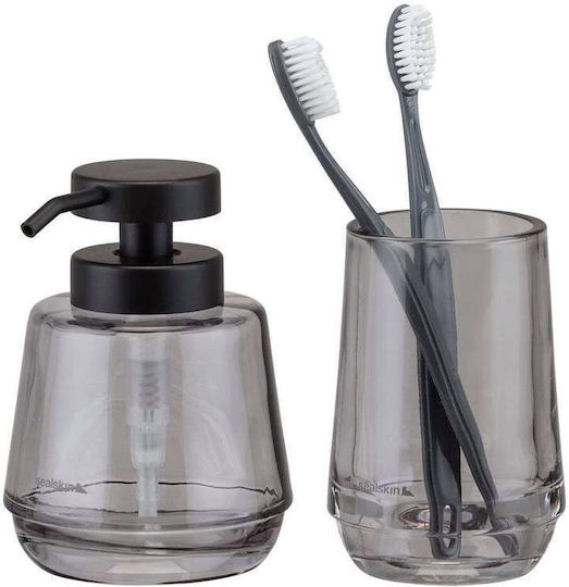 Sealskin Mood Set Accesorii Pentru Baie Din Sticlă Gri