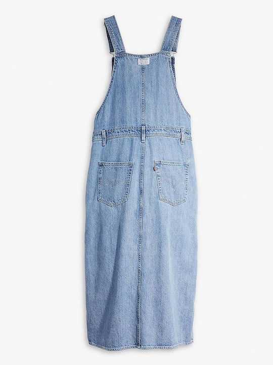 Rochii De Vară Pentru Femei Midi Rochie Denim Albastră