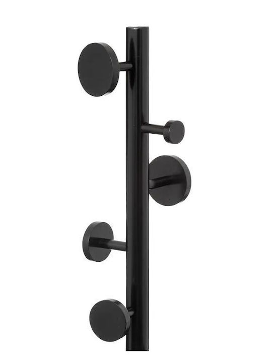 Aria Trade Wooden Coat Rack Black 37x37x176cm