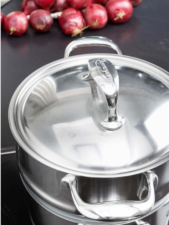 Demeyere Deep Stainless Steel Pot 2.2lt / 18cm