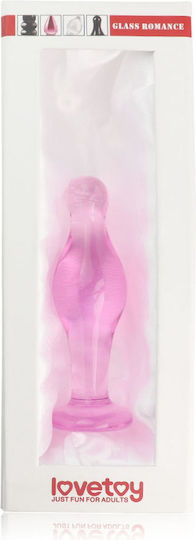 Lovetoy Glass Anal Plug Rosa