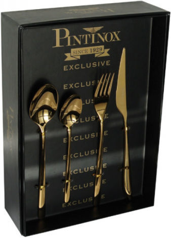 Pintinox Set de Tacâmuri Inoxidabil Auriu 24buc