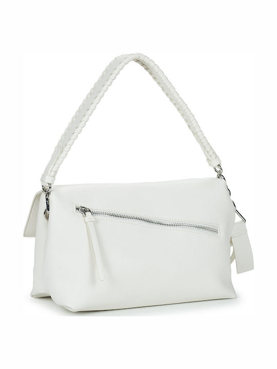 Half Logo Women's Bag Shoulder White