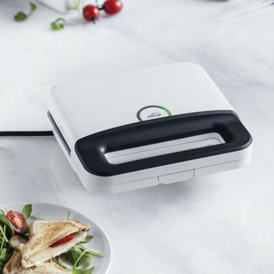 Lacor Sandwich Maker pentru for 2 Sandwiches Sandvișuri 750W Albă
