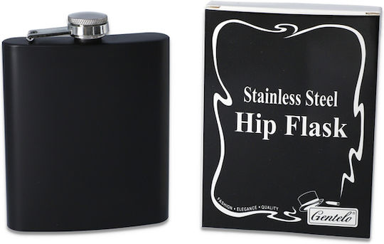 Hip Flask Φλασκί Ανοξείδωτο Μαύρο 210ml