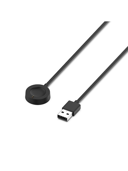 Cablu de încărcare Edman Smartwatch pentru Fossil Gen 6 / Fossil Gen 4 / Fossil Gen 5, lungime 1m, încărcător de ceas, negru