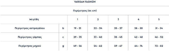 Varisan Șosete Vițel înalt Compresie Gradată 18-21 mmHg Bej