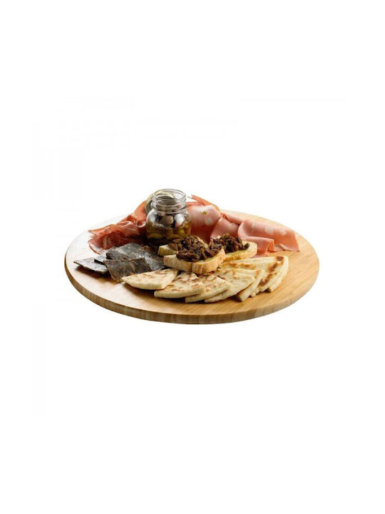 Leone Wooden Serving Platter Rotating 32x32cm